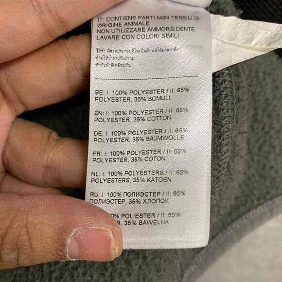 Fjällräven Sarek Fleece Hoodie Full‎ Zip women’s Jacket Black Grey Medium M - Picture 10 of 11